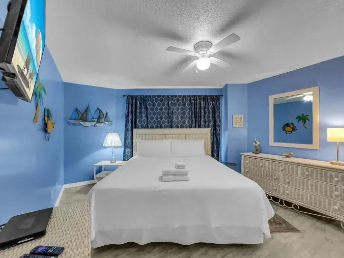 Primary bedroom with King bed