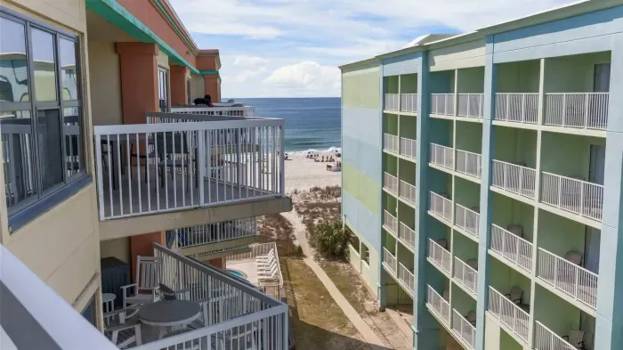 View from private balcony