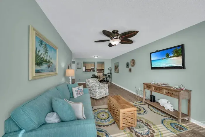 Living room with sofa sleeper