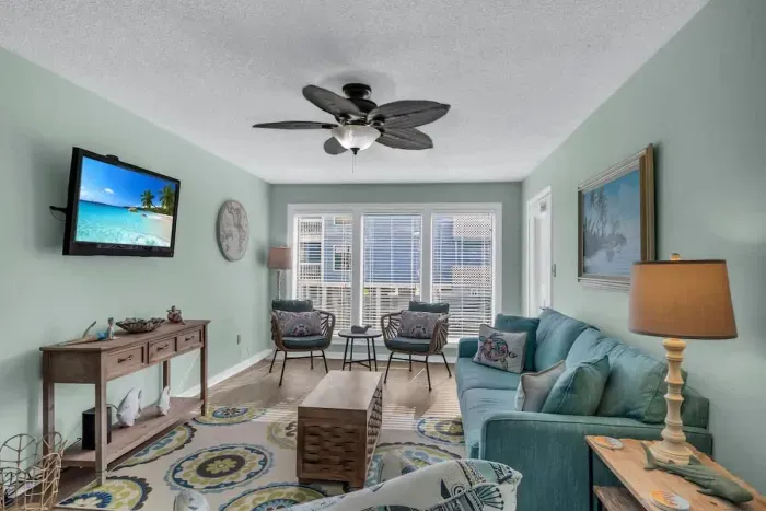 Living room with balcony access