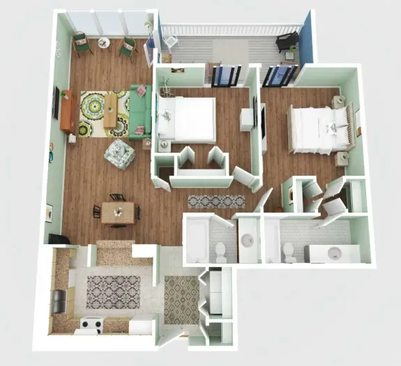 Sea Oats J104 floor plan