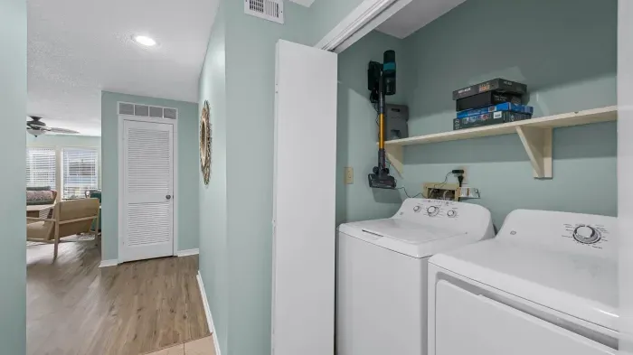 In unit washer and dryer