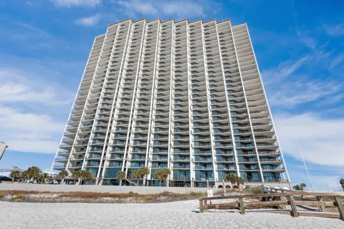 The Oasis from Beach