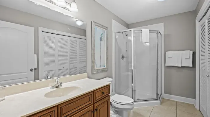 Shared hallway bathroom