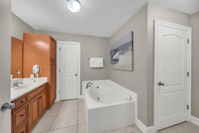 Primary bathroom with garden tub
