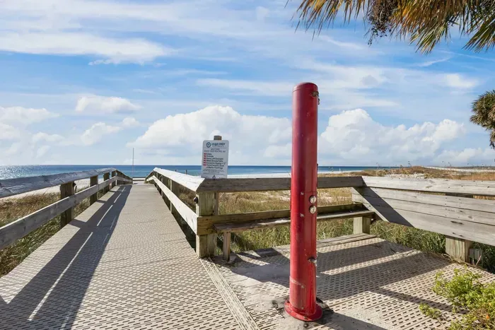 Boardwalk to Beach access with shower station