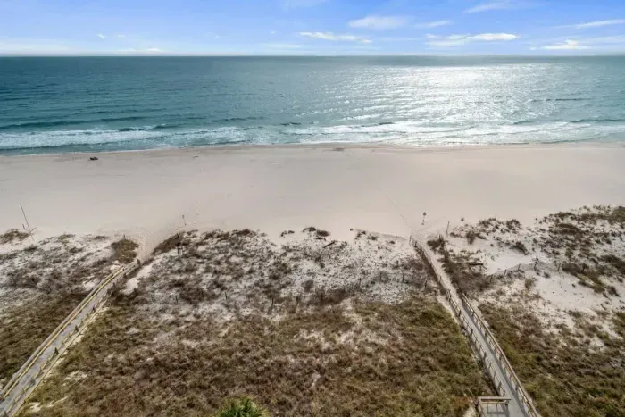 Beach view from the balcony