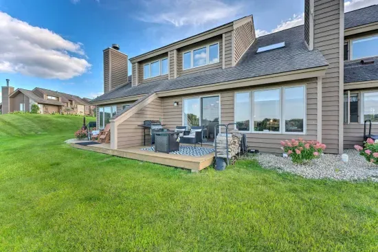 Outdoor Patio: Enjoy al fresco dining with stunning views and a grill for your culinary adventures!