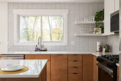 Kitchen: Bright and stylish space with sunshine views and modern appliances for culinary adventures!