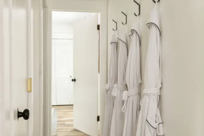 Spa Retreat: Luxurious robes await as you unwind in style—perfect for relaxation after adventures!