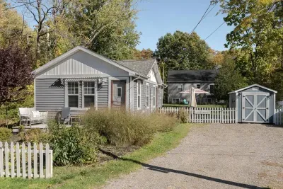 Charming Exterior: Perfect for relaxing afternoons and adventures in South Haven!