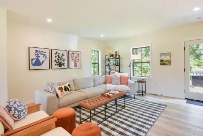 Living Room: Bright and airy space with stylish decor for relaxation and good times!