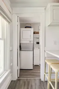 Laundry Room: Convenient appliances make post-beach cleanup a breeze in this airy, bright space!