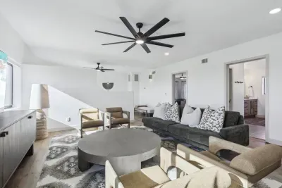 Family Room: Bright and airy space with stylish decor, perfect for relaxation and gatherings!