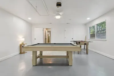Game Room: Challenge friends to billiards or foosball in this fun-filled retreat!