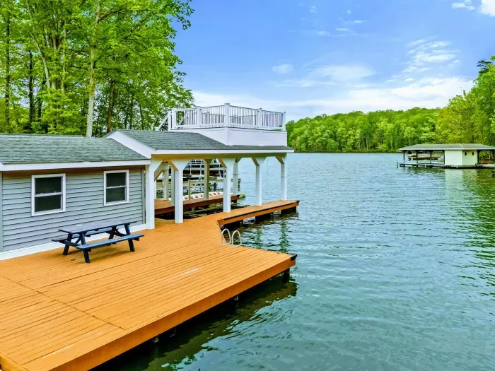 At the Water’s Edge – Dine, dip, or simply daydream with the lake just steps away.