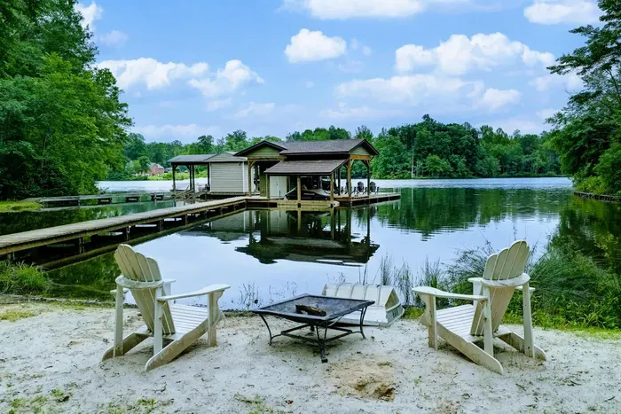 Room to Roam - A sweeping backyard blends seamlessly from the pool deck to the water's edge.