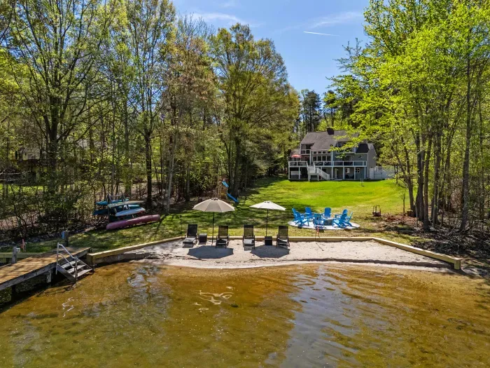 Drone Waterfront: Capturing the scale of the cove and your dock.