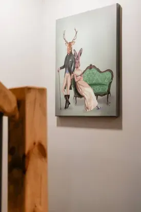 Every guest is ‘deer’ to us — even these two, greeting you as you step into the Den