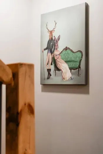 Every guest is ‘deer’ to us — even these two, greeting you as you step into the Den