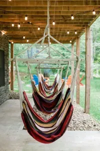 Camp Kindred is where the simple joys shine brightest — hammocks for lazy afternoons, fires that crackle into starry nights, and space to reconnect with the people (and pups) you love most