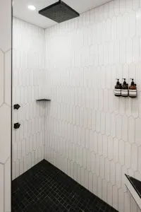 Room to refresh after a day on the trails or the lake—this oversized shower makes it easy to rinse off and reset