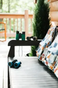 At Camp Kindred, adventure is always within reach. Pack up your binoculars and head out to spot wildlife, wander nearby trails, or take a day at the lake. The deck is where your journey begins—and where you’ll return to swap stories