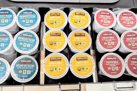 Fully stocked with light, medium, and dark roast coffee!