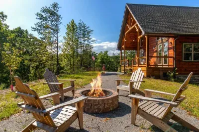 Fire pit for smores or relaxation.