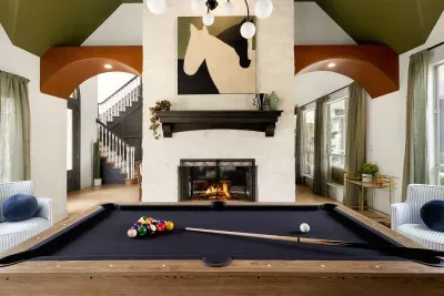 Lounge Room with Pool Table