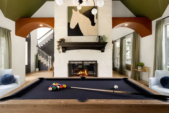 Lounge Room with Pool Table