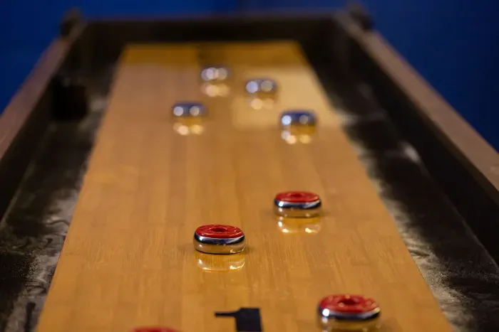 Shuffle Board in Game Room