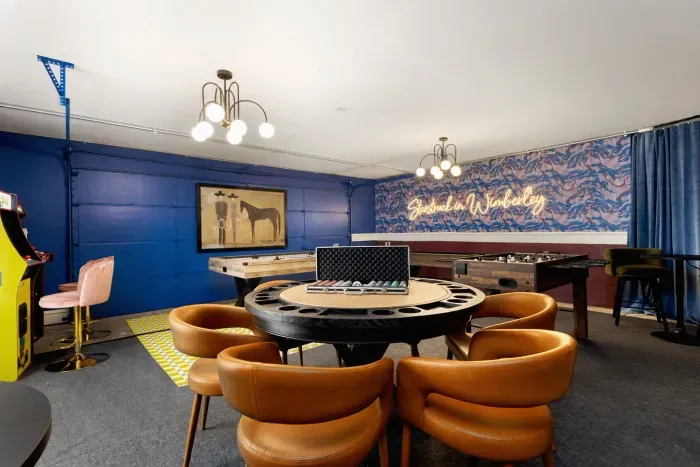 Game Room with Poker Table