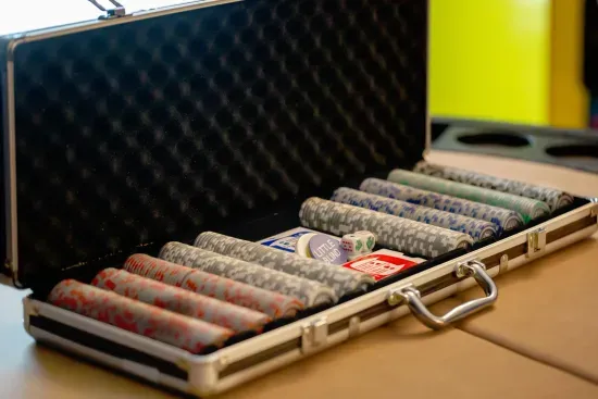 Poker Table in Game Room