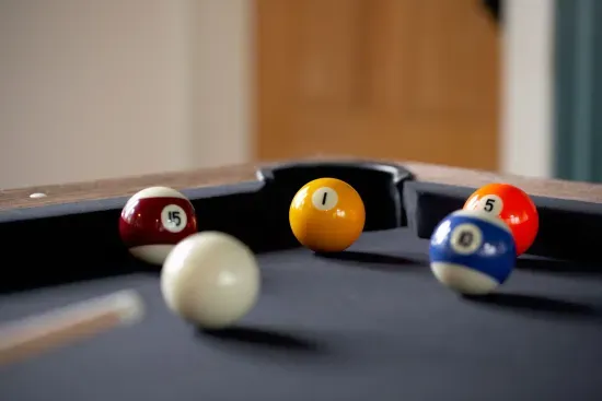 Pool table in Lounge Room