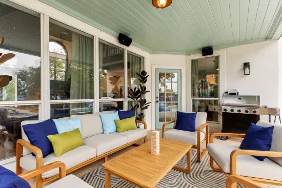 Patio to enjoy the views