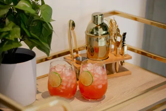 Bar Cart in Lounge Room