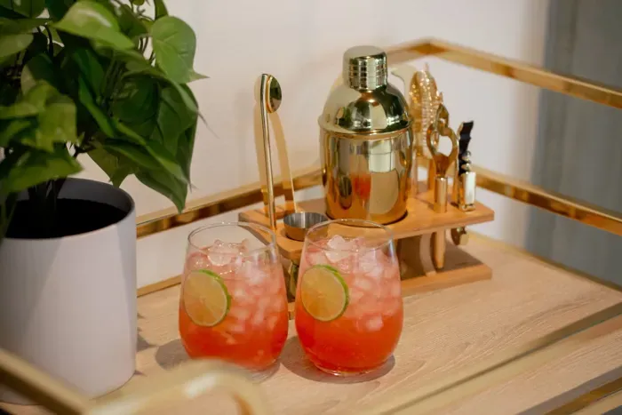 Bar Cart in Lounge Room