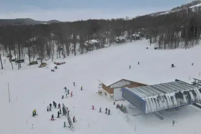 8 man lift,   this condo is visable in the trees, its the second one from the left. 