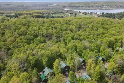 Deer lake 1/2 mile away