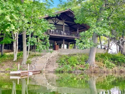 Beautiful and private waterfront home - over 800 feet of shore line