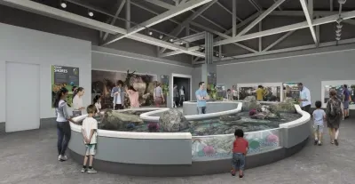 Oregon Coast Aquarium in Newport with tidepool exhibits for families