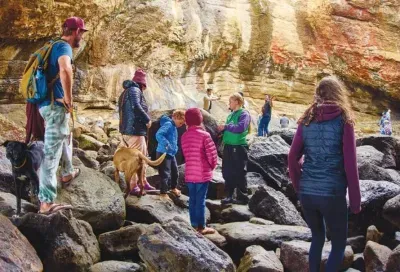 Otter Rock Marine Reserve and Devil's Punchbowl tidepool area on the Oregon Coast
