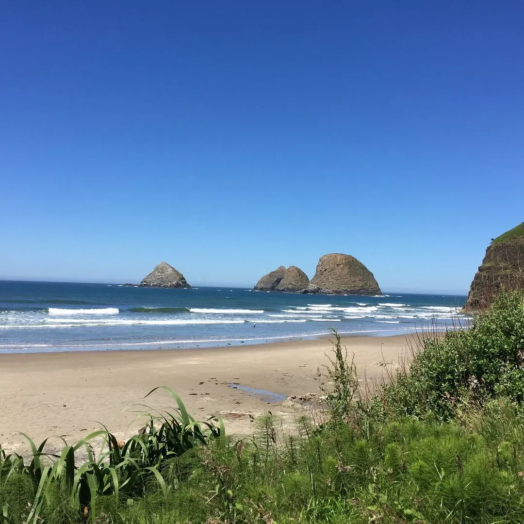 Scenic Cape Meares coastline and Netarts Oregon coastal views