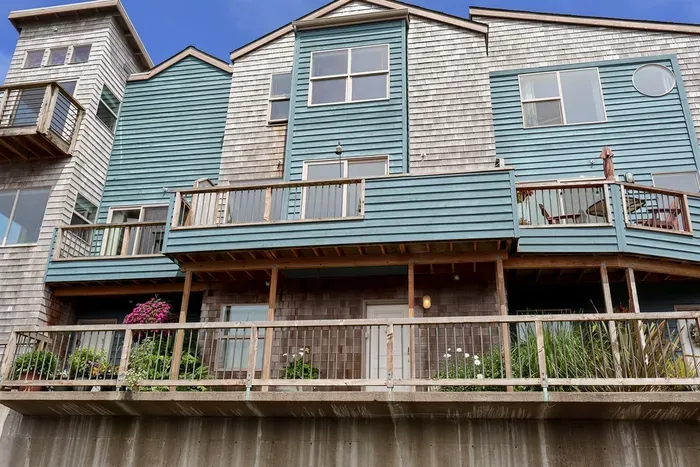 Looking Up to unit from Lower Parking