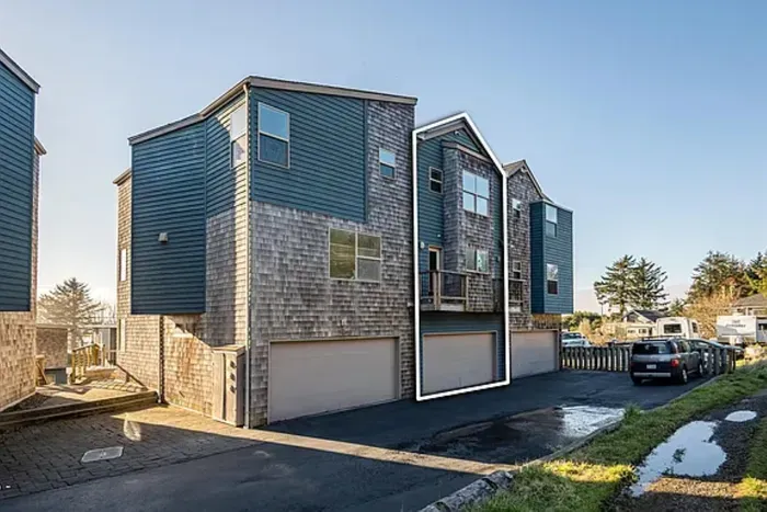 Rear of Unit with Garage