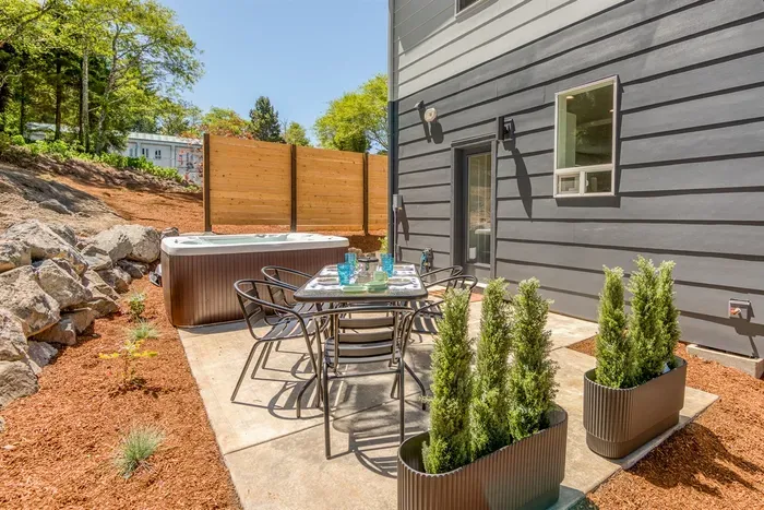Patio and Hot Tub