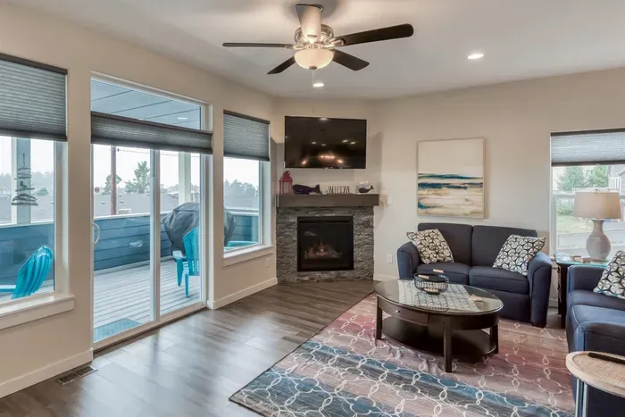 Living Room Seating with Fireplace