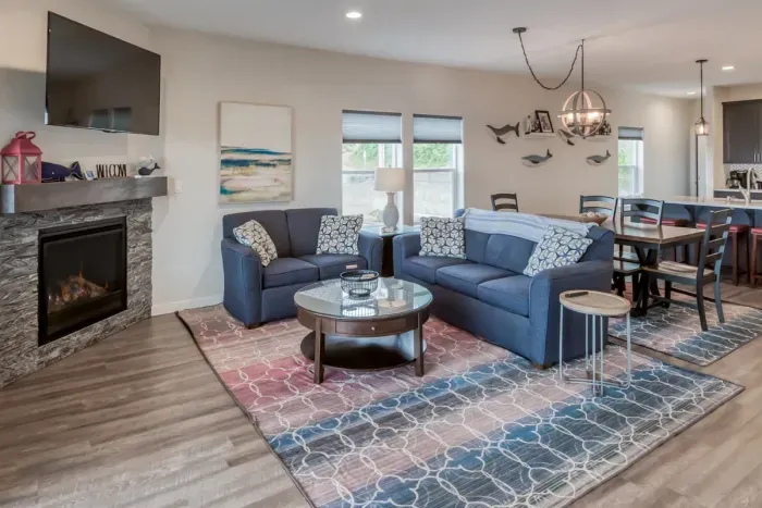 Sofa and Loveseat in Living area