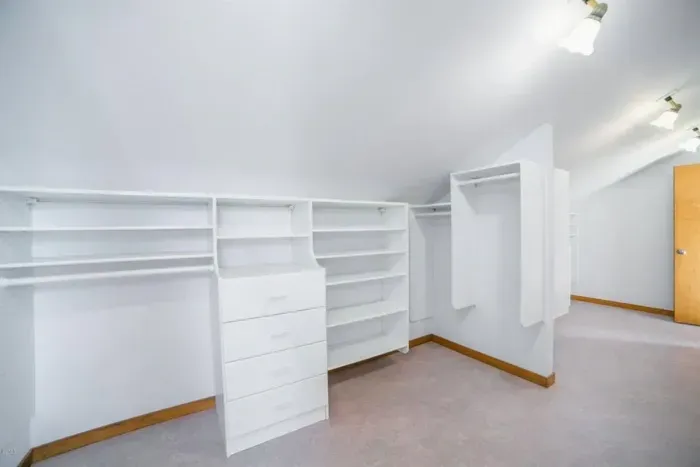 This is just one of the his and hers closets to store your things.
